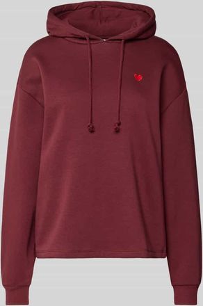 Pieces Regular Fit Hoodie aus Baumwoll-Mix Modell CHILLI in Bordeaux, Gr&ouml;&szlig;e XL