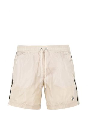 Moncler ARCHIVE LOGO SWIMSHORTS Size: XL, colour: BEIGE