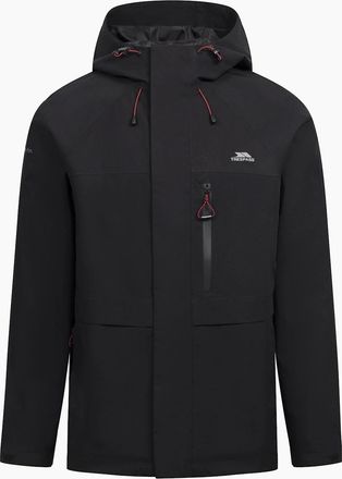 Trespass Mens Trespass Mens Carnish Waterproof Jacket - Black - Size: 38/Regular