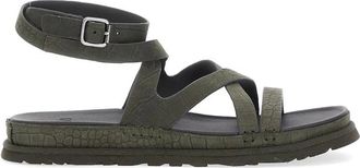 UGG Sandaal met plateauzool en enkelbandje - Dames - Sandalen - Groen - 36 EU - Schoenen