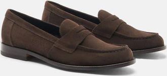 Scarosso Harper Loafers in Brown - Suede at Nordstrom, Size 37.5