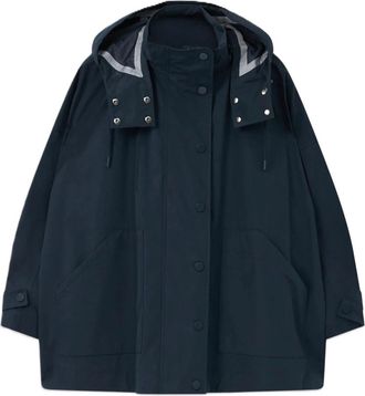 Max Mara Labbro Regenjas - Dames - Regenjassen - Blauw - M - Katoen - Jassen