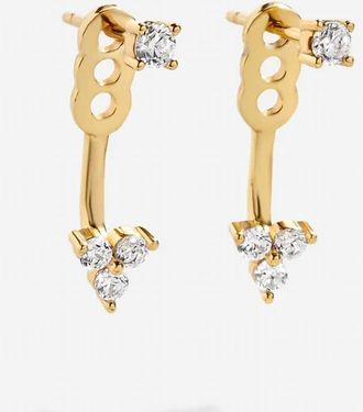 BaubleBar Womens Shasta Earrings In Gold