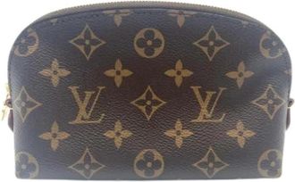 Louis Vuitton Pre-owned Monogram Pouch (Wash Bag) - Dames - Vintage Tassen - Bruin - ONE Size - Leer - Vintage