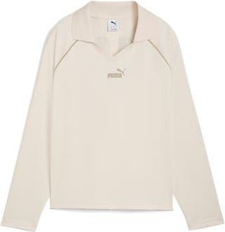 Puma Essentials Animal Print Logo Pullover in Alpine Snow at Nordstrom Rack, Size X-Small