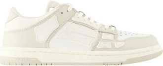 Amiri Sneakers, female, Beige, Size: 10 US Low Top Beige Leather Sneakers