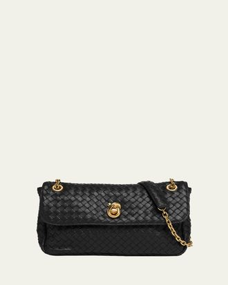Bottega Veneta Madison Intrecciato Leather Shoulder Bag
