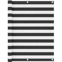 OEM Biombo Para Balc&oacute;n, Antracita Y Blanco, 120 X 400 Cm, Tela Oxford - Crezuo