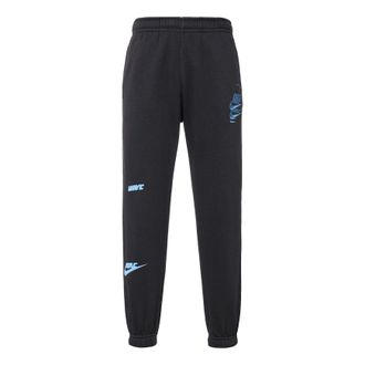 Nike Mens Nike Logo Embroidered Bundle Feet Sports Pants/Trousers/Joggers Autumn Black DM6872-010