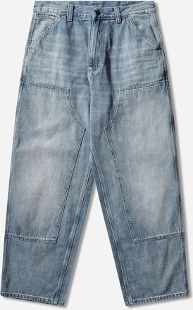 Carhartt Work in Progress Men s OG Double Knee Pants Blue (Burst Washed)