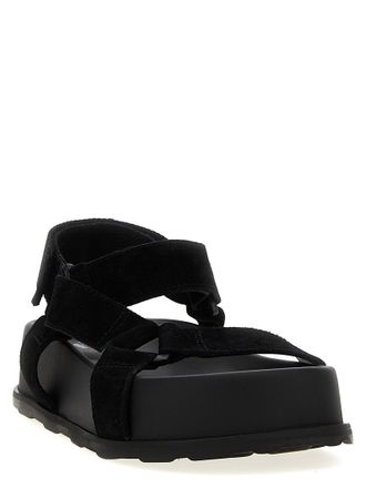 Moschino Calfskin Platform Sandal - Black