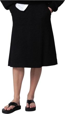 Dries Van Noten Husosy Rok - Dames - Midirokken - Zwart - XS - Rokken