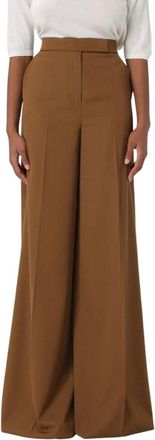 Max Mara Dames, Broeken, Bruin, Maat: XS