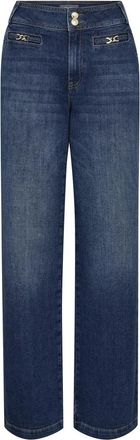 Mos Mosh Peach Jeans in Donkerblauw - Dames - Regular Fit Jeans - Blauw - W26 - Jeans