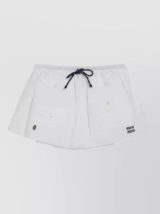 Miu Miu tailored shorts front pockets design