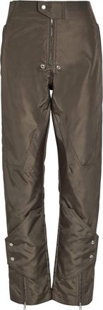 Rick Owens Motopants Panelled Leather Trousers - Grey - 38 (UK6 / XS)