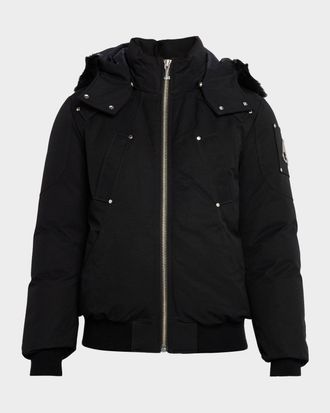 Moose Knuckles Men & apos;s Original Ballist Shearling Trim Bomber Jacket