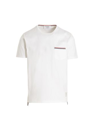 Thom Browne Mens Logo Band Jersey T-Shirt