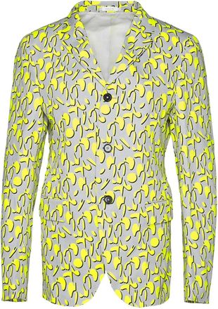 Jil Sander Blazer con stampa geometrica - Giallo