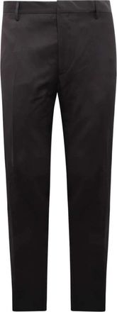 Burberry Slim-fit broek - Heren - Slim Fit Broeken - Zwart - 3XL - Wol - Broeken