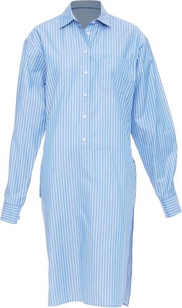 VETEMENTS 2016 Blue Asymmetric Shirt Dress