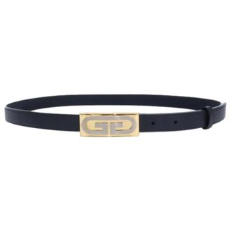 Gucci Pre-owned Vintage Leren Riem - Heren - Vintage Accessoires - Zwart - ONE Size - Leer - Vintage