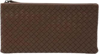 Bottega Veneta Pre-owned Clutches, female, Brown, Size: ONE SIZE Pre-owned Vintage Clutch