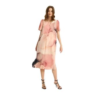 In Front IN Front, Dames, Jurken, Veelkleurig, Maat: XL Nylon