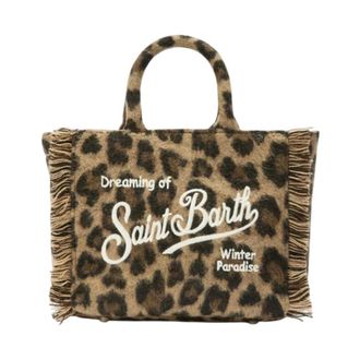 MC2 Saint Barth Tassen, Dames, Bruin, ONE Size, Vanity Felt Schoudertassen