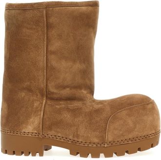 Balenciaga Brown Alaska Fur Boots