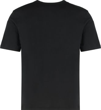 Palm Angels Mens Set Of Three Cotton T-Shirts Black And Polos