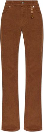 Stella McCartney Corduroy Broek - Dames - Wijde Broeken - Bruin - W29 - Leer - Broeken