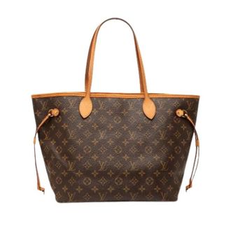 Louis Vuitton Pre-owned Tote Bags, female, Brown, Size: ONE SIZE Pre-owned Neverfull MM