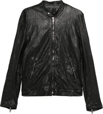 Dolce & Gabbana Zip-fastening Lambskin Leather Jacket