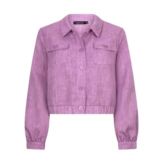 Ydence Ydence, Dames, Jassen, Paars, Maat: XL Poliester