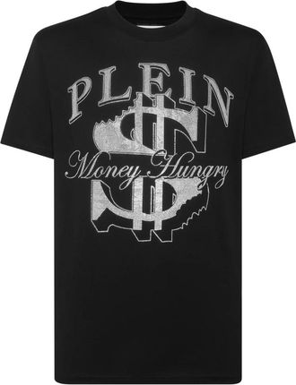Philipp Plein T-Shirt Ronde Hals - Heren - T-shirts - Zwart - 2XL - Katoen - Tops