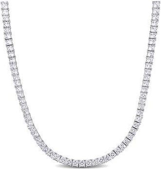 Delmar Mens Sterling Silver Lab Created Sapphire Necklace in White at Nordstrom Rack