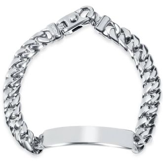 Pompeii3 Mens Cuffed Link 14k Gold (60gram) or Platinum (96gram) 8-11mm Bracelet 8.5