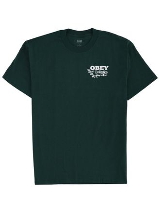 Obey Green Logo Crew Neck T-Shirt