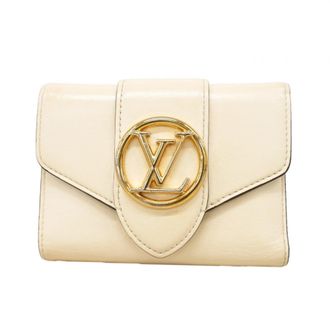 Louis Vuitton Cream Wallet (Tri-Fold) (Pre-Owned)