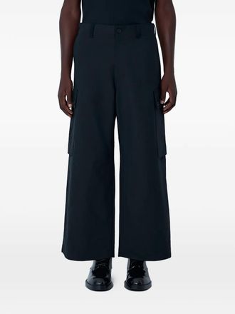 Comme Des Gar&ccedil;ons wide-leg cargo trousers - men - Cotton - S - Black