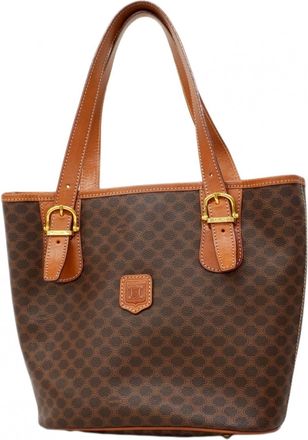 Celine Brown Pvc Tote Bag (Pre-Owned)