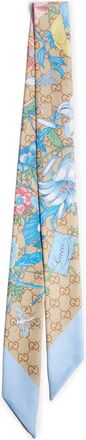 Gucci FLORA SCARF IN PRINTED SILK - Gucci - Woman