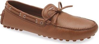 Prada Grid Driving Loafer in Cognac at Nordstrom, Size 10.5Us