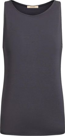 12 Storeez round-neck top - women - Elastane/Silk/Modal - L - Grey