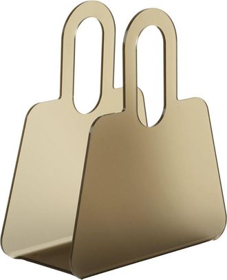 Emporium Magazine Holder Bag, satin brown smoke