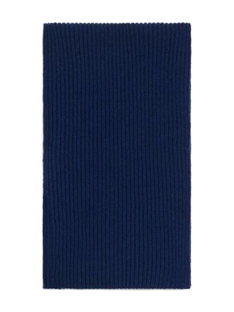 Malo ribbed scarf - Blauw