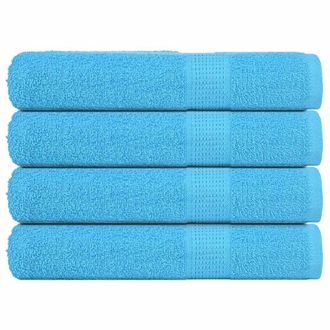 vidaXL Asciugamani 4 Pz Turchesi 100x200 Cm 360 G/m&sup2; 100% Cotone - Vidaxl