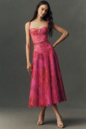 Hutch Belted Bustier Maxi Dress