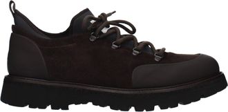 Eleventy Brown Leather Athletic Mens Sneakers